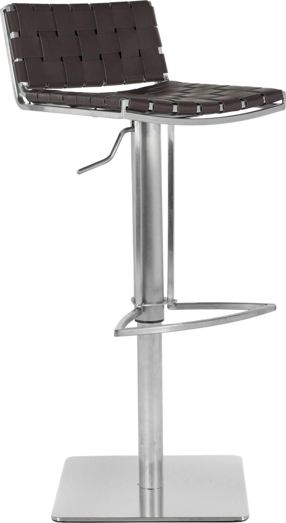 Brown Gas Lift Swivel Bar Stool Q99454