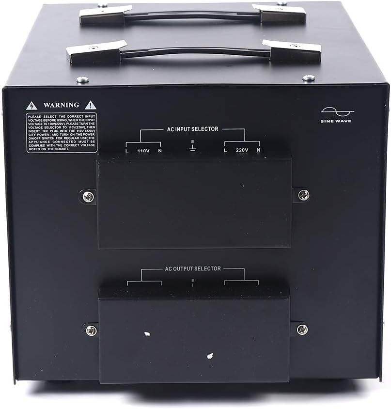 10000W Voltage Converter Transformer Step Up/Down 110V/220V Heavy Duty Power Converter with 2 US Outlets, 2 Universal Outlets, Circuit Breaker S247