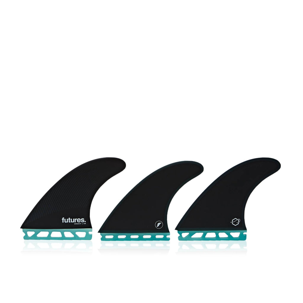 Teal/Black Thruster Fin Set I760