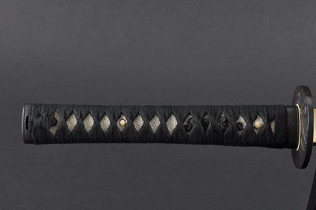 1045 Carbon Steel Japanese Samurai Wakizashi Sword with Wooden Scabbard N3343
