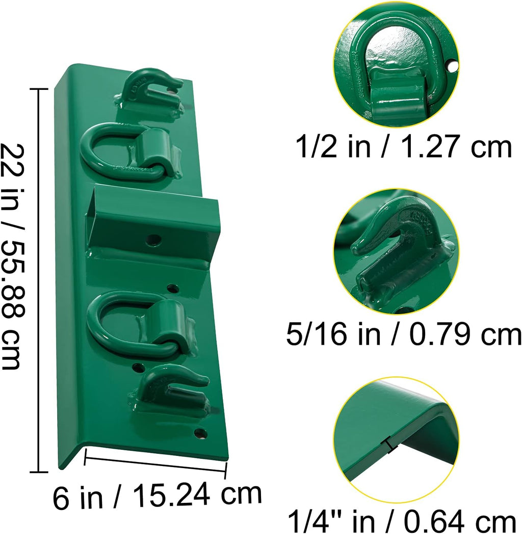 1/4" G70 Forged Bolt on Grab Hooks with 1/2" Shackles P9271