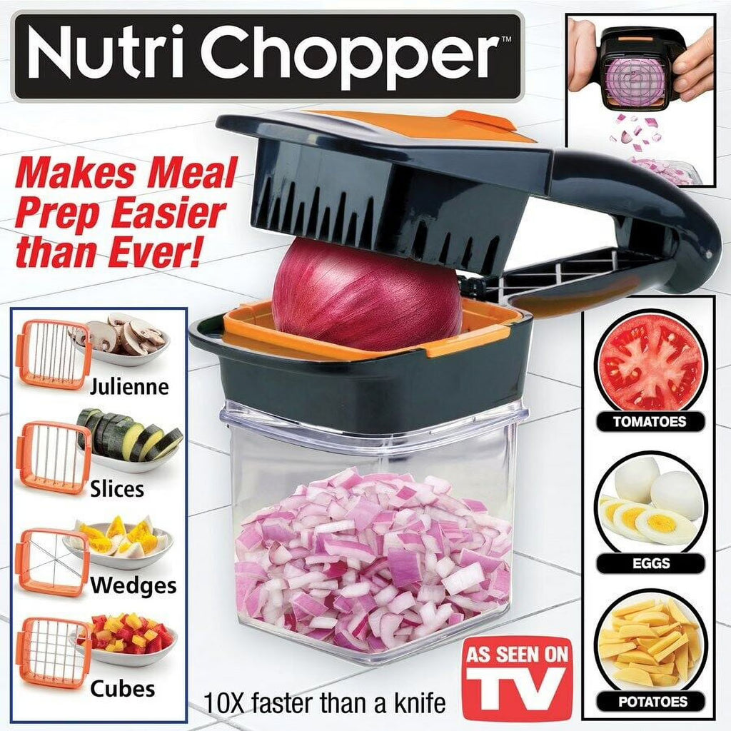 Food Vegetable Chopper Dicer with Stainless Steel Blades & Container B493889