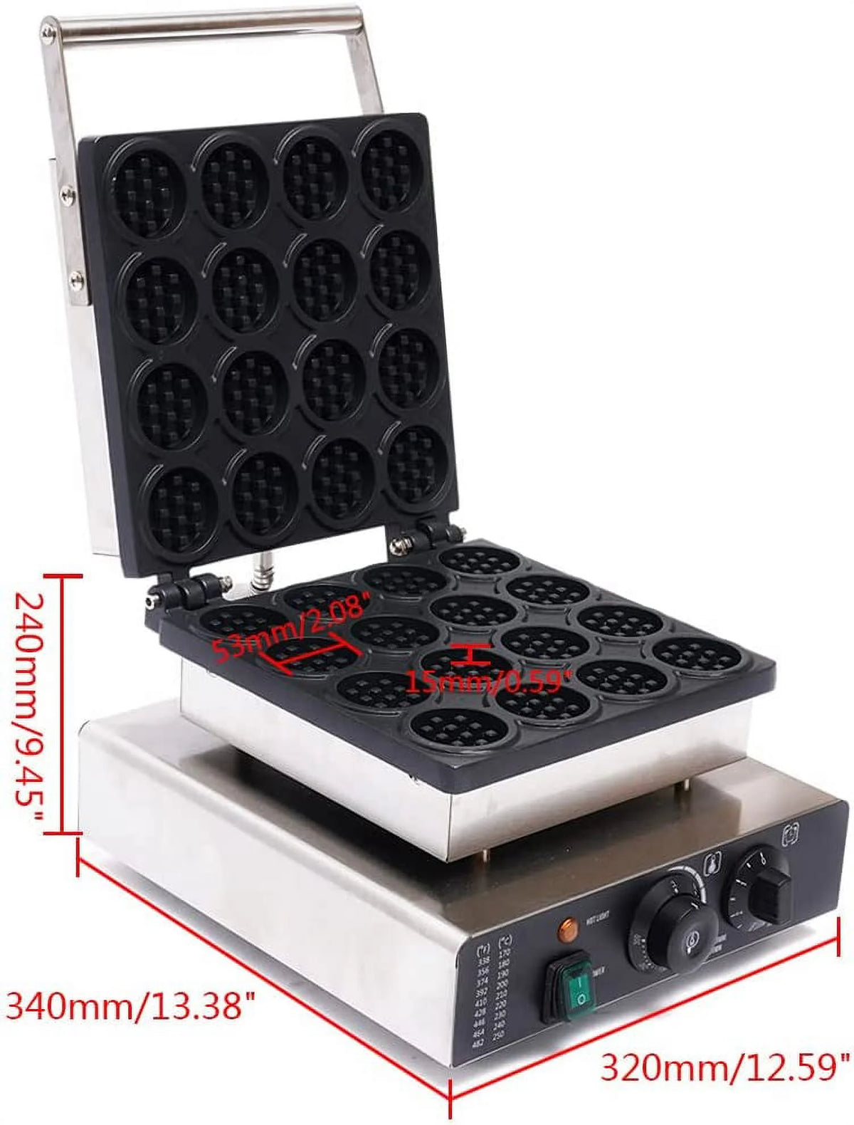 16pcs Nonstick Electric Waffle Maker G573