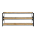 2 Shelf Wide Bookcase in Barnwood D552