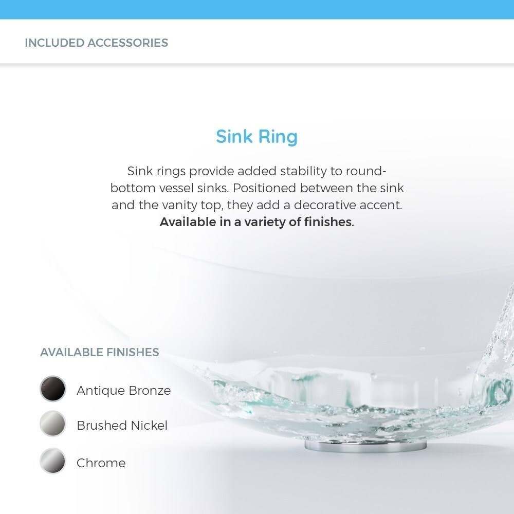 Crystal Chrome Vessel Faucet Ensemble D5834