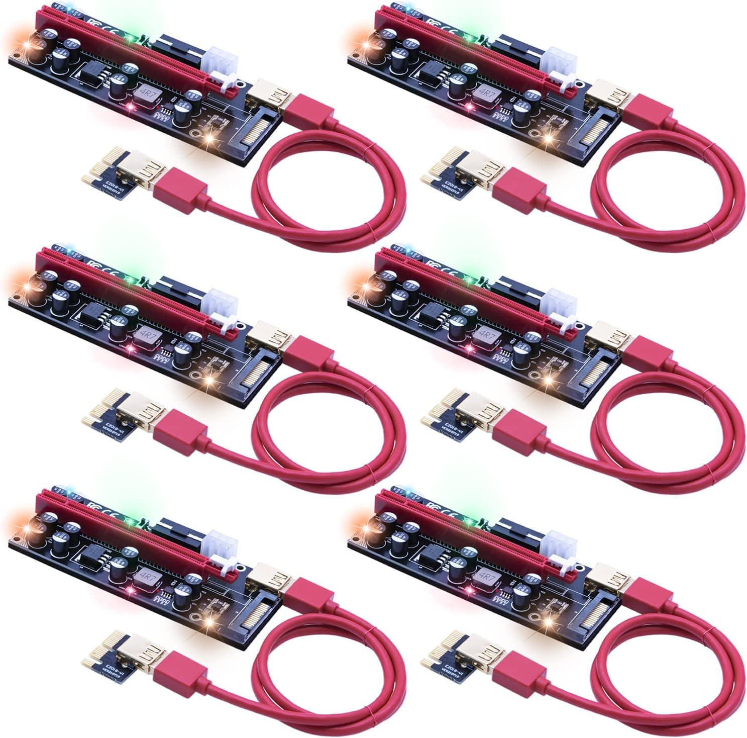 PCIe Riser Adapter Card with 60cm USB 3.0 Cable X36223