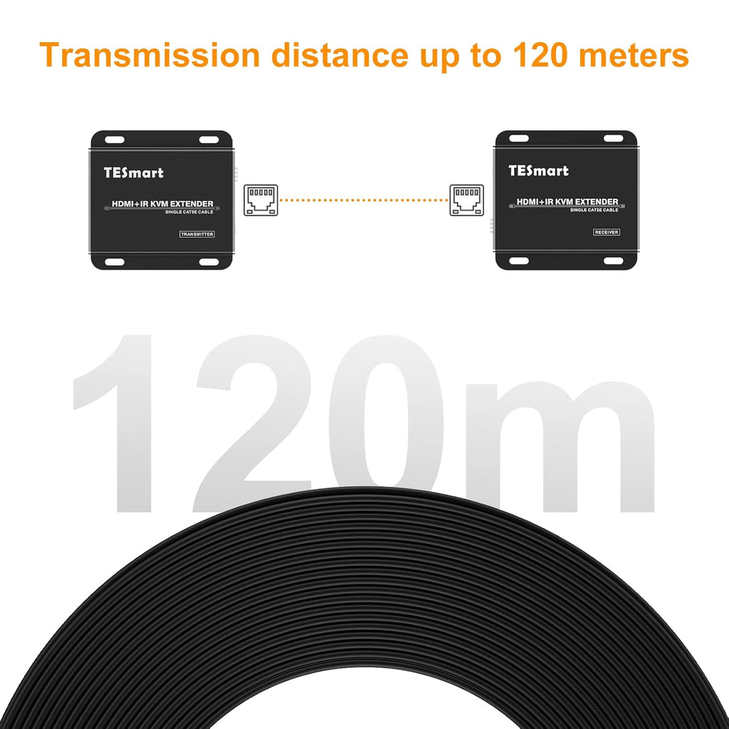 HDMI KVM Extender Over CAT5/6 Cable, 1080P 60Hz D75326