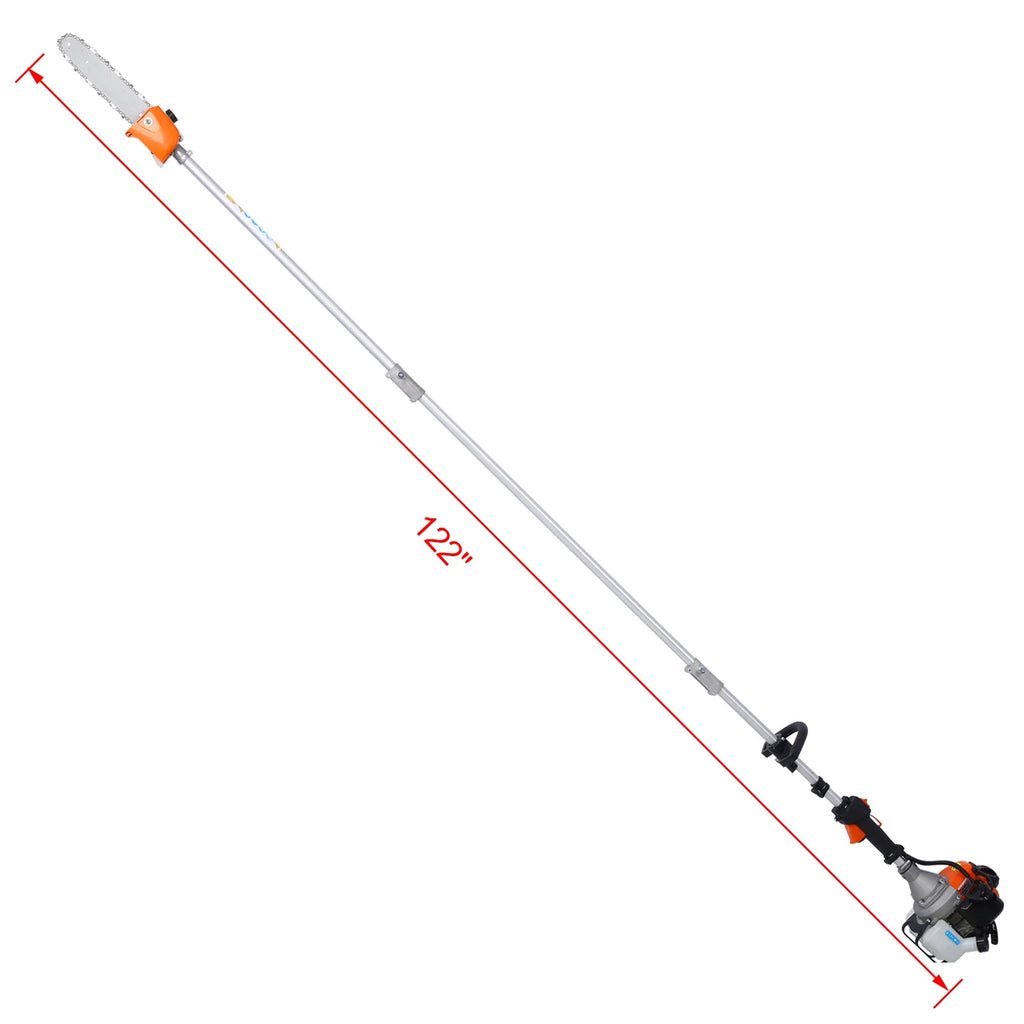 10 in 1 52CC 2-Cycle Garden Tool System with Pole Saw, Hedge Trimmer, Grass Trimmer, and Brush Cutter B813277