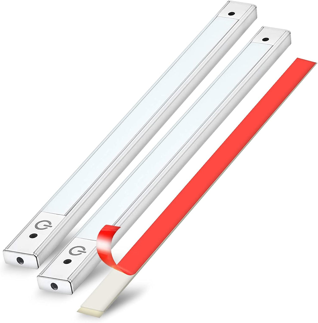 2-Pack 24 inch Under Cabinet LED Light Motion Sensor Plug in Hardwired Warm White B7179