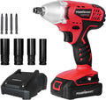 Cordless Impact Wrench 3-in-1, 20V Battery and Fast Charger, Pack of 2 Q84754
