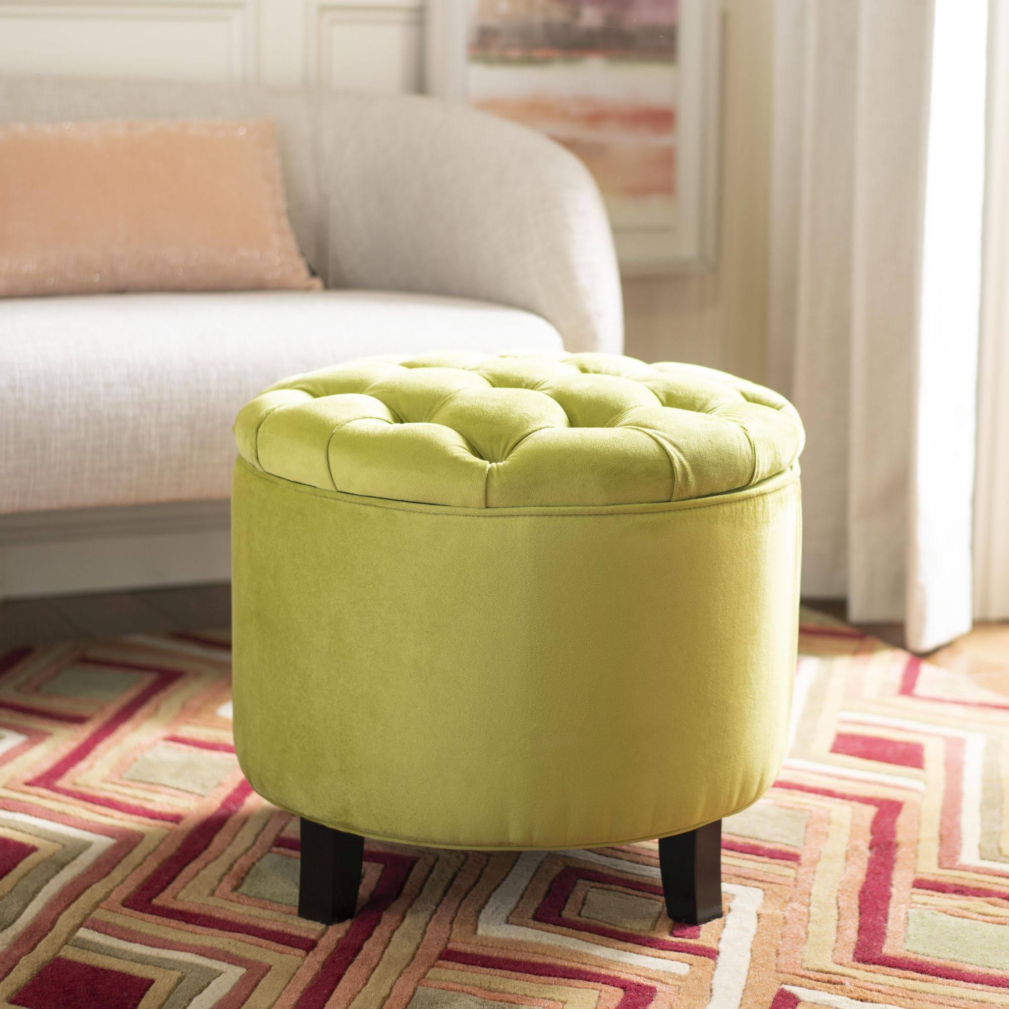 Tufted Storage Ottoman D6981