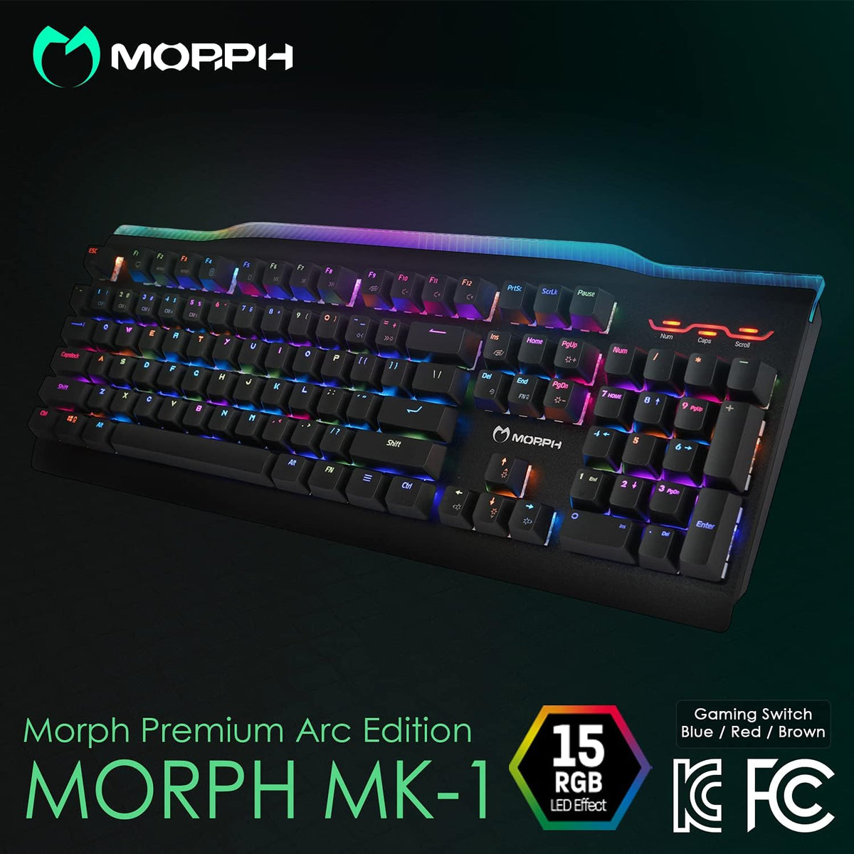 Black USB Wired RGB Mechanical Gaming Keyboard A511