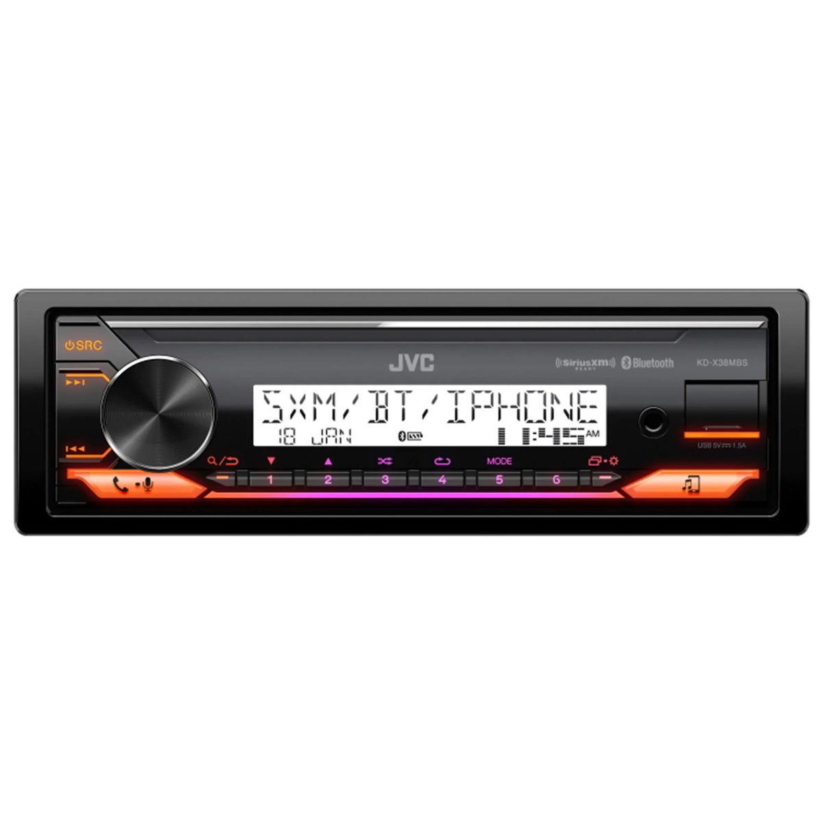1-Din Bluetooth Stereo Receiver Y369