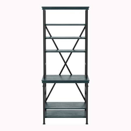 Antique Blue 6-Shelf Bookcase I645890
