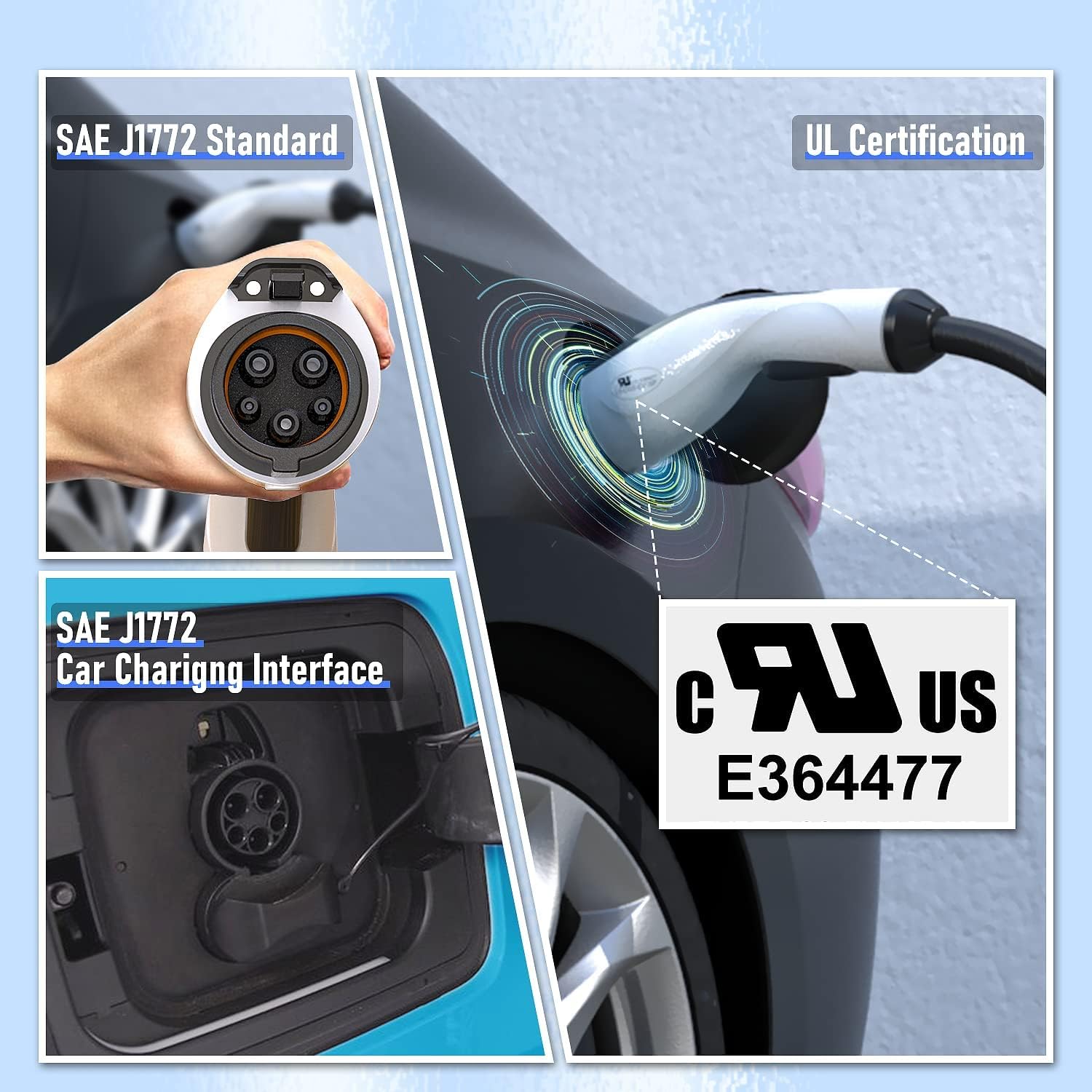 Portable EV Charger with Adapter J8150