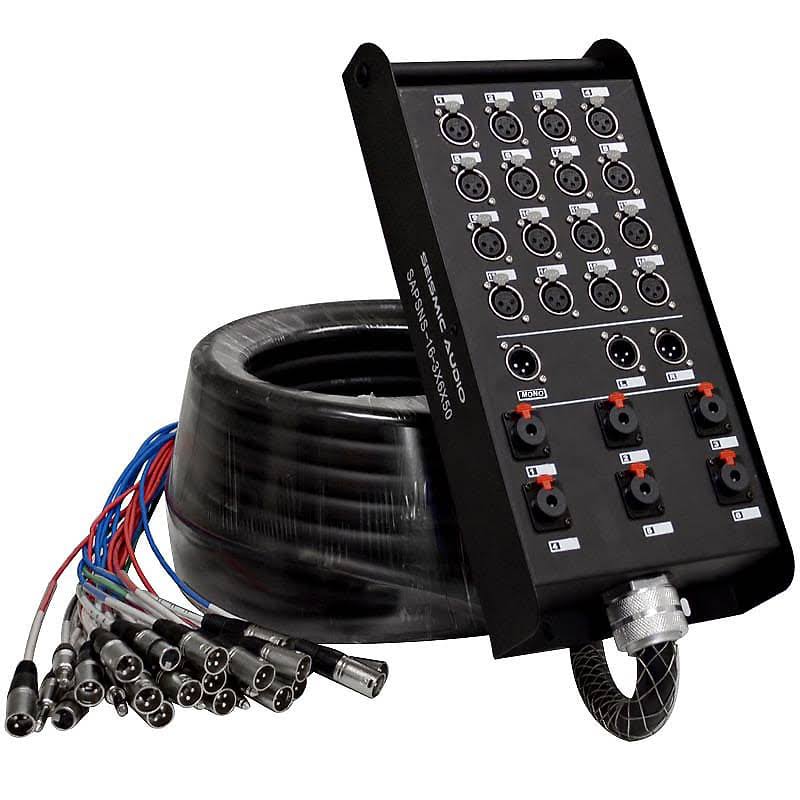 16 Channel 50' Snake Cable with 16 XLR Inputs Z418950