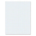 2PK Quadrille Pads, 4 Squares/Inch, 8 1/2 x 11, White, 50 Sheets P3956