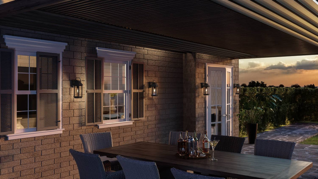 Speckled Black Outdoor Wall Lantern O4320