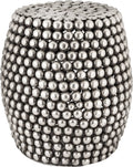 Pewter Pebble Stool E709