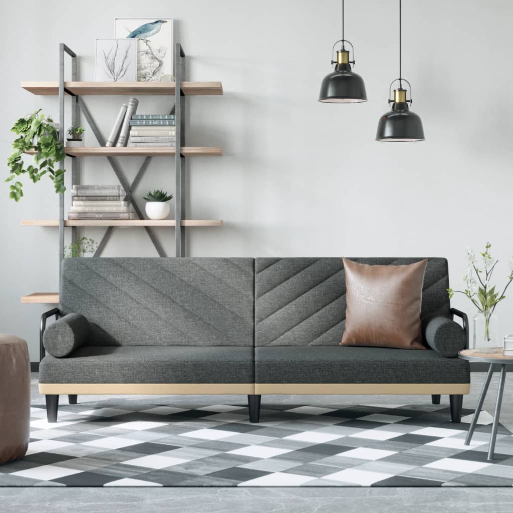 Dark Gray Fabric Sofa Bed K5801