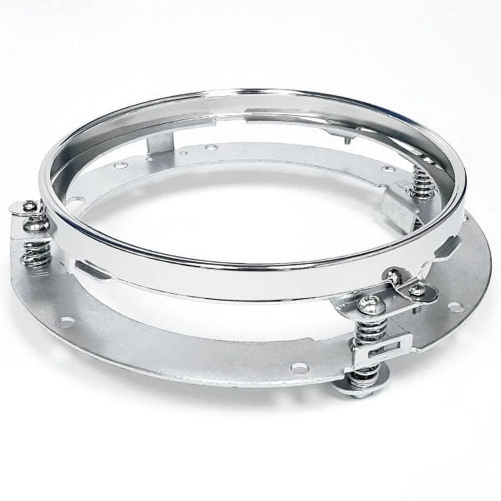 Chrome 7" LED Headlight Mounting Ring Trim Bracket E652928