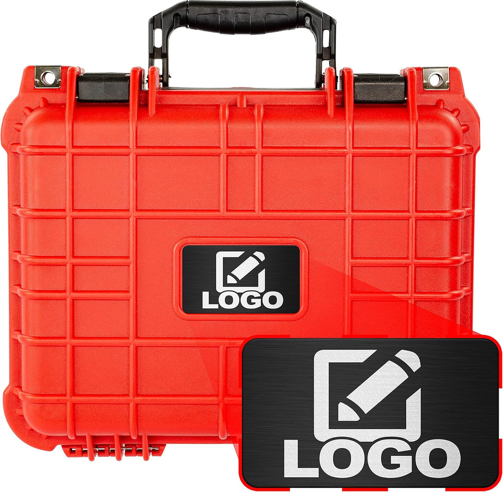 Waterproof Shockproof Hard Case with Foam 13.37 Inch 11.62 Inch 6 Inch (Black) E1287