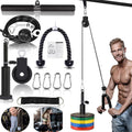 Weight Cable Pulley System Home Gym Equipment Upgraded Fitness LAT Pull Down, Biceps Curl, Back, Forearm, Shoulder Pack of 2 F2063
