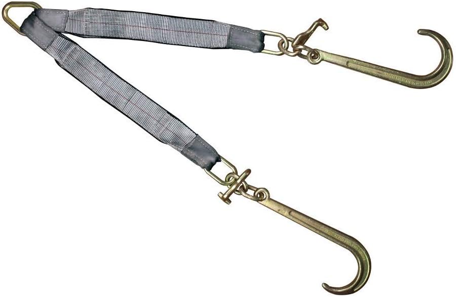 3'' Double Legs 15'' Tow Straps 5400 LBS Pack of 2 J709