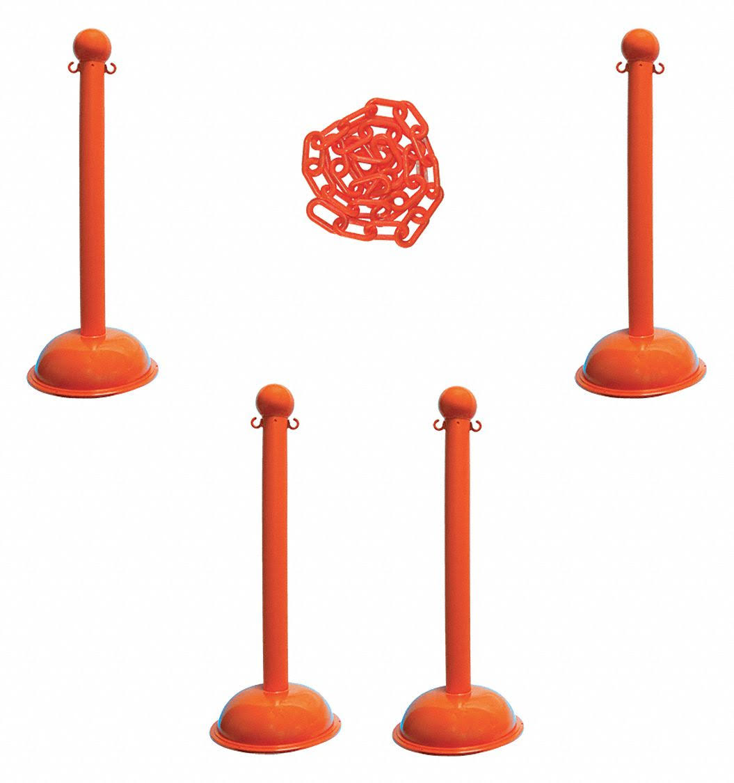 Safety Orange Barrier Post Kit D81060