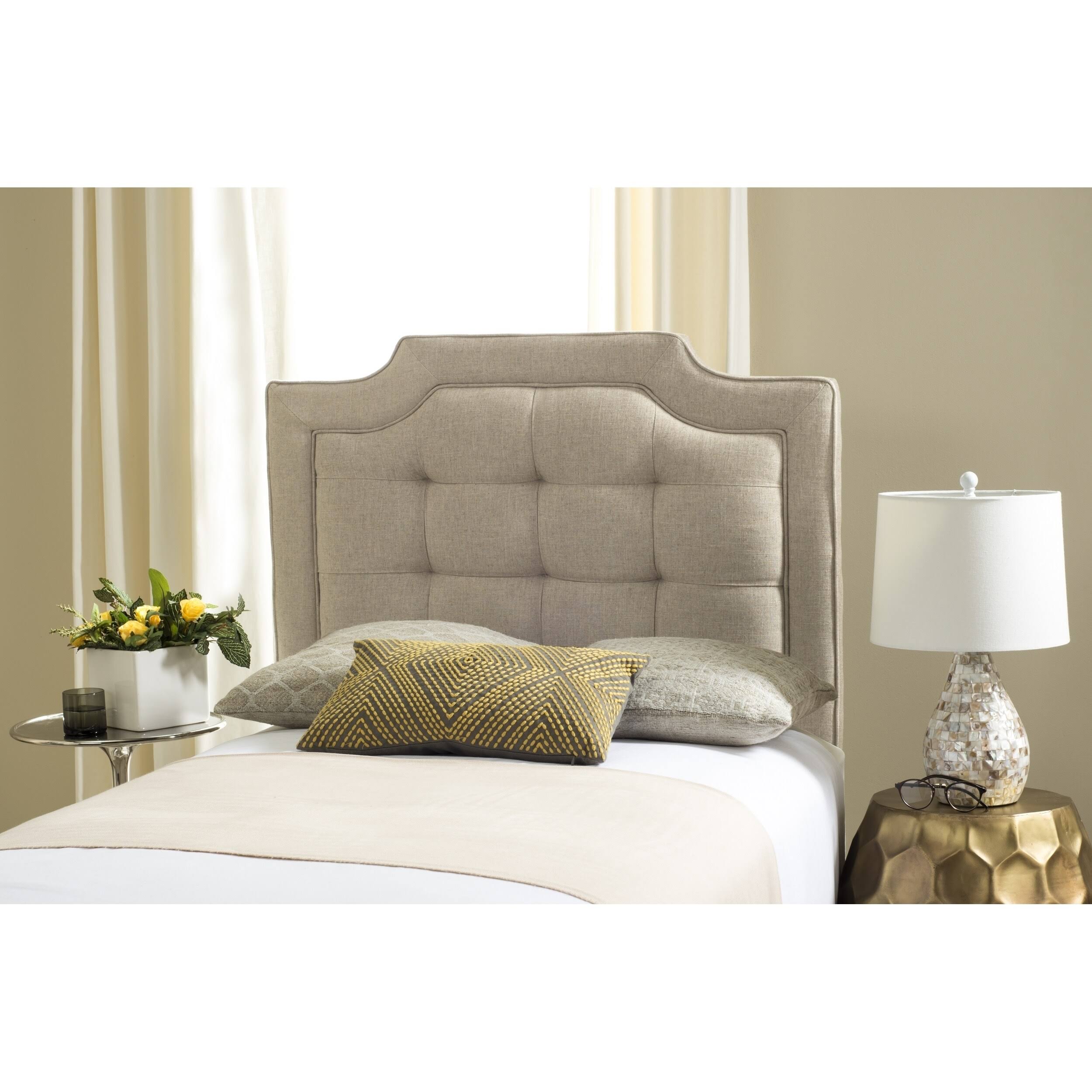 Twin Hemp Tufted Linen Headboard O83754